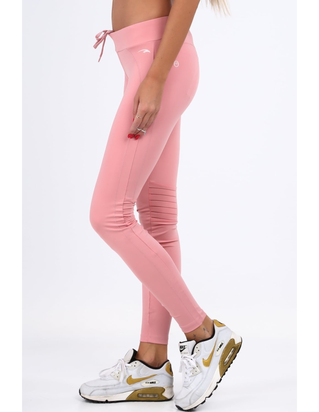 Powder-colored fitted sports leggings MR11025 - Online store - Boutique